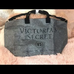 Victoria’s Secret | Sparkle Gray Weekender Tote